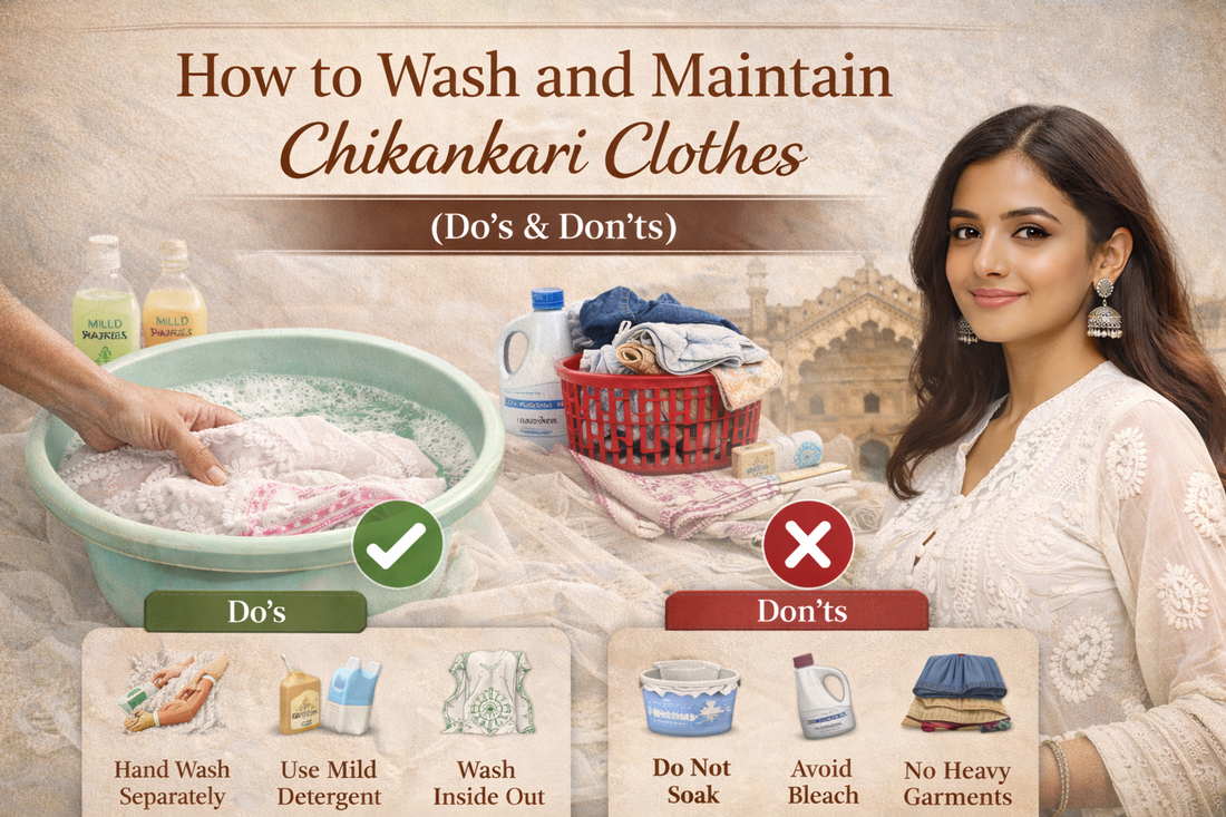 How to Wash and Maintain Chikankari Clothes (Do’s & Don’ts)
